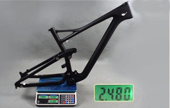 Revestimento preto matte de pouco peso do quadro 29er da bicicleta da suspensão completa do carbono