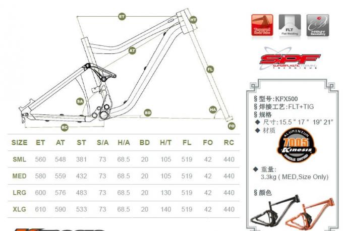 O quadro interno da bicicleta da fuga de Rounting/AM parte a formação plástica super