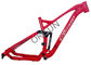 Quadro completo vermelho 27.5er da bicicleta da suspensão mais o logotipo do costume do estilo da equitação da fuga/Am fornecedor