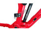 Quadro completo vermelho 27.5er da bicicleta da suspensão mais o logotipo do costume do estilo da equitação da fuga/Am fornecedor
