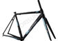 Quadro completo preto/alaranjado do quadro de pouco peso da bicicleta do escândio, do carbono da estrada da bicicleta fornecedor