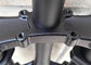 A bicicleta feita sob encomenda da suspensão em declive bifurca-se duplo preto - a coroa inverteu 8 polegadas fornecedor