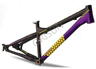 China 4X / Quadros da bicicleta de Slopestyle, quadro preto de um Bmx de 26 polegadas com saídas traseiras fornecedor