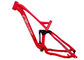 Liga de alumínio do quadro completo vermelho da bicicleta da suspensão da montanha com robô - soldadura do homem fornecedor