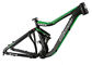 Liga de alumínio estrutura do peso leve cor preta/verde de todo o quadro do Mountain bike fornecedor